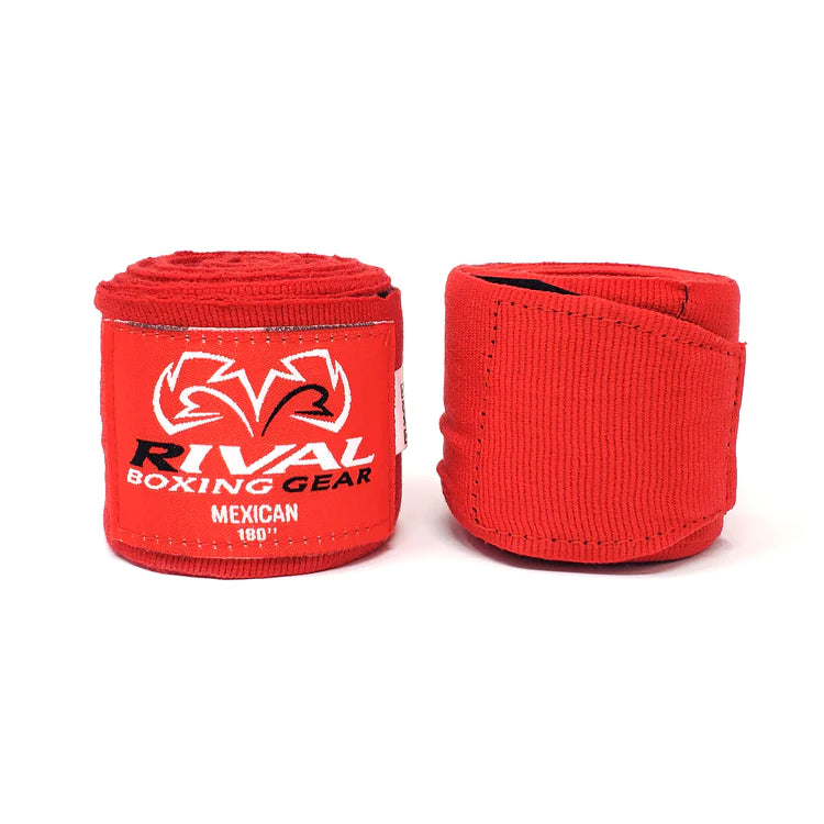 Mexican Handwraps 180'', Rival Hand Wraps Red