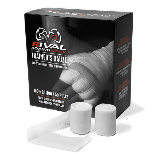 Trainer's Gauze (Box of 50) for Boxing & Martial Arts.