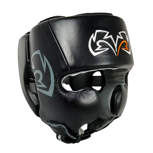 RHG20 Traditional Headgear. Premium quality, durable, protective. Black Front View