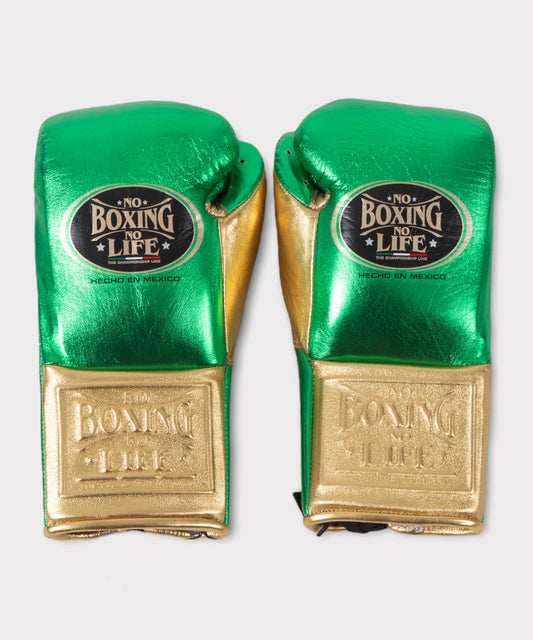 No Boxing No Life Training Gloves Metallic Green
