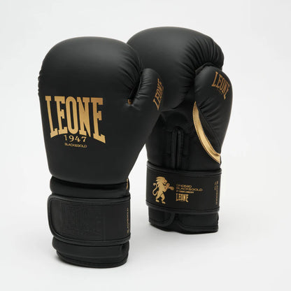Leone Black & Gold Boxing Gloves