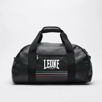 Leone Flag Duffle Bag - Black boxing equipment Front View