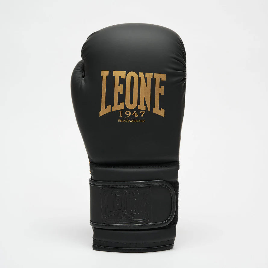 Leone Black & Gold Boxing Gloves