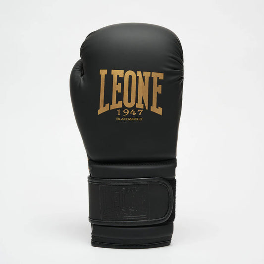 Leone Black & Gold Boxing Gloves