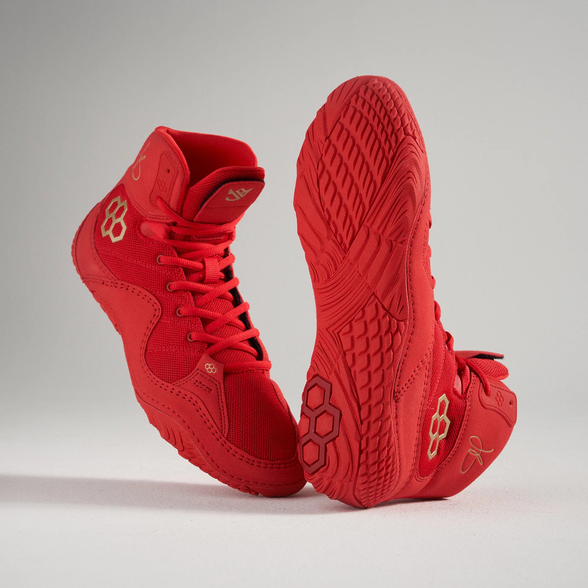 Red wrestling shoes on sale