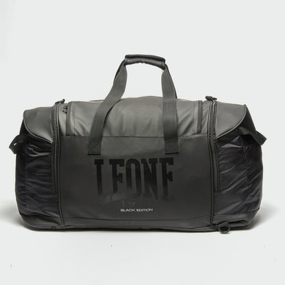 Leone AC941 Black Edition Backpack Bag: Professional Fighter Gear with 70L Capacity Black View