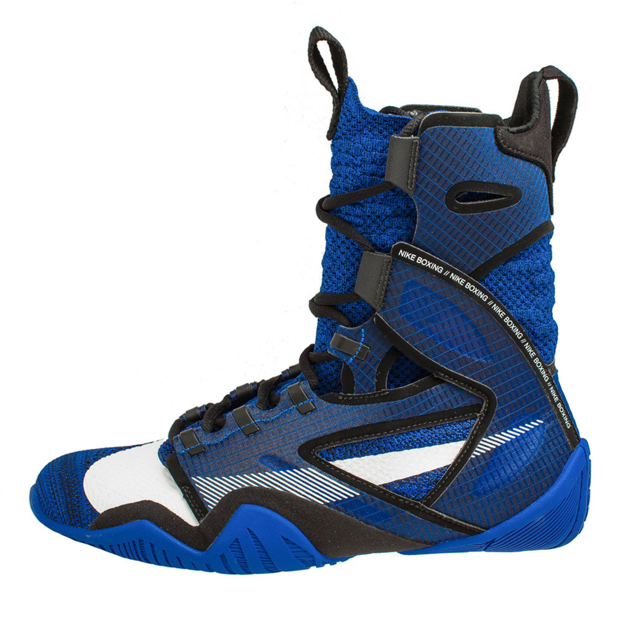 Nike HyperKO 2 Boxing Shoes - Lightweight, supportive footwear Blue Side View