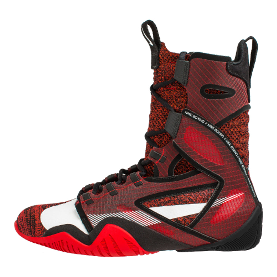 Nike HyperKO 2 Boxing Shoes - Lightweight, supportive footwear Red Side View