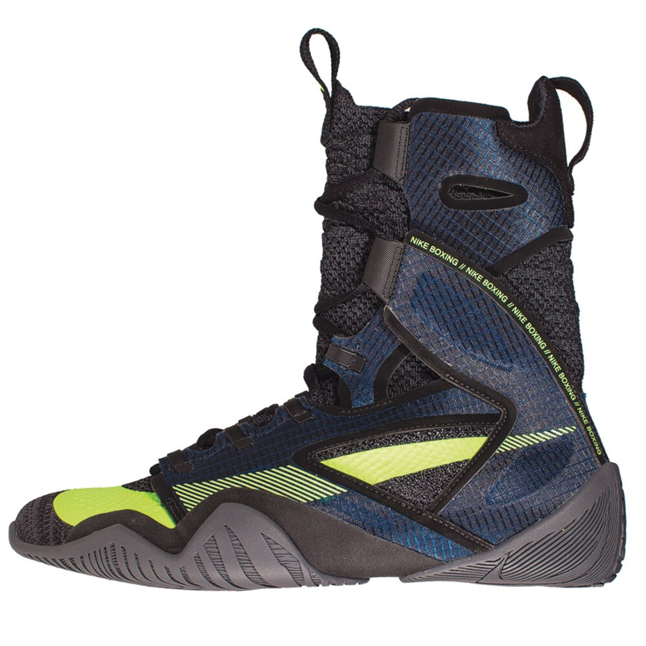 Nike HyperKO 2 Boxing Shoes - Lightweight, supportive footwear Navy Side View