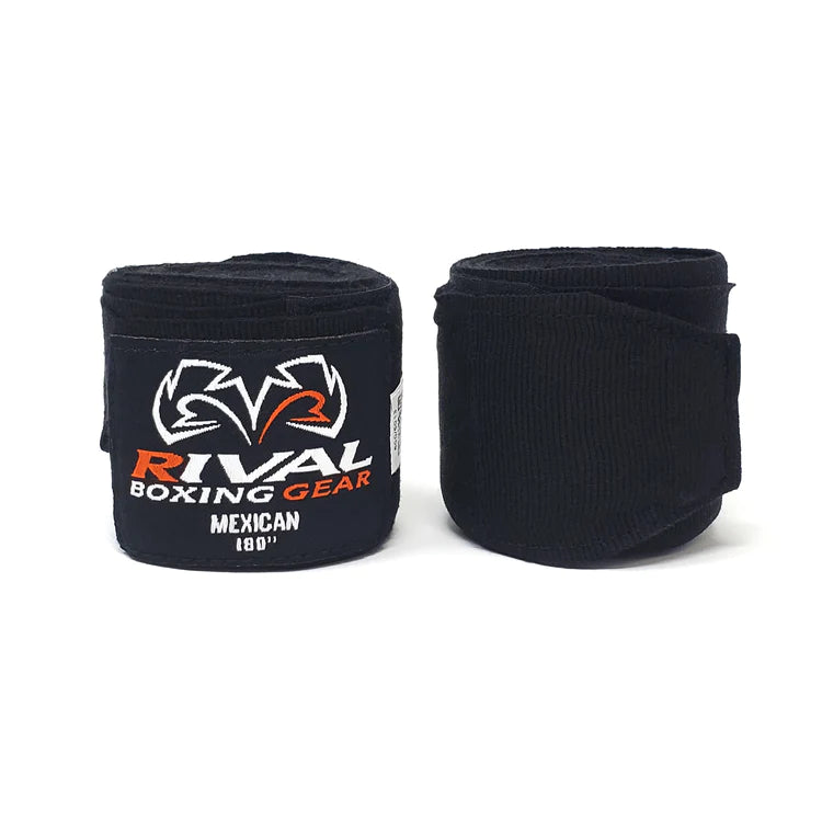 Mexican Handwraps 180'', Rival Hand Wraps Black