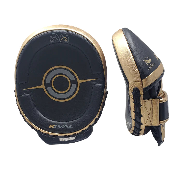 RPM100 Professional Punch Mitts - Handcrafted, Ergonomic, Durable, Boxing Mitts, Training Pads Front and Side View