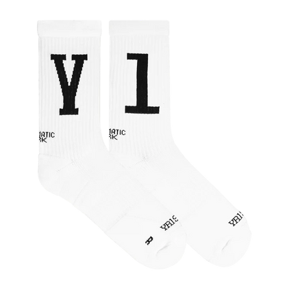 YR1SW Crew Socks: Comfortable crew socks with arch support. Full View