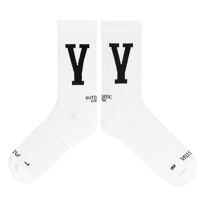 YR1SW Crew Socks: Comfortable crew socks with arch support. Full View