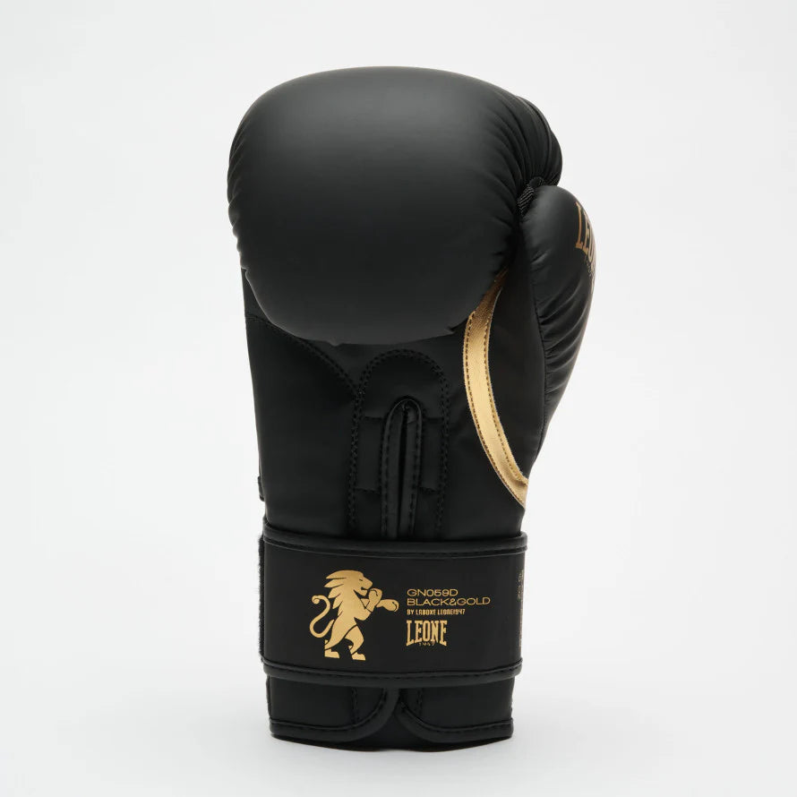 Leone Black & Gold Boxing Gloves