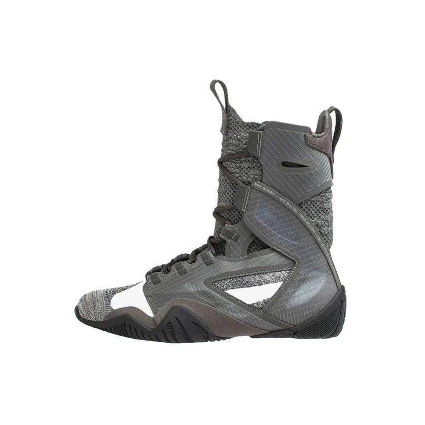Nike HyperKO 2 Boxing Shoes - Lightweight, supportive footwear Grey Side View