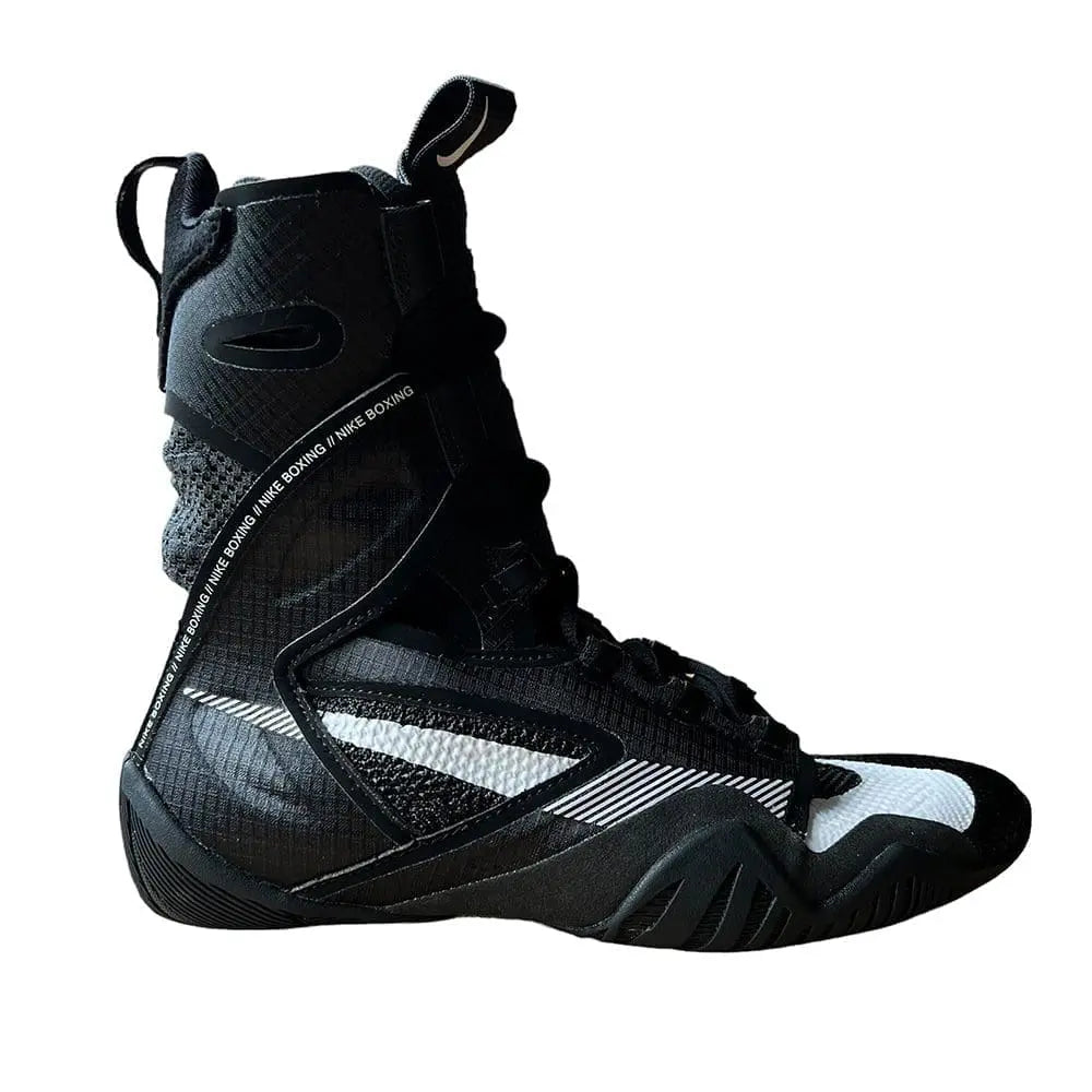 Nike HyperKO 2 Boxing Shoes - Lightweight, supportive footwear Black Side View