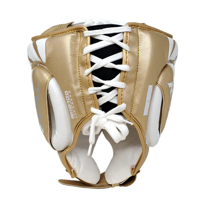 Rival RHG100 Professional Headgear - Boxing Gear White Back View