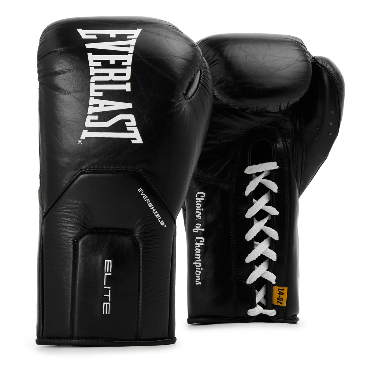 Everlast Elite Pro Leather Lace Up Training Boxing Gloves